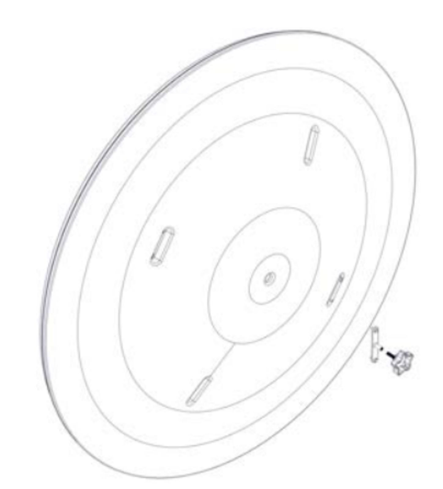 Insulating plate f/BD-Blue 140C cpl V23